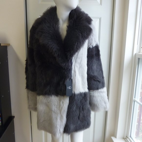 High Society HiSO BERNICE Reversible Genuine Shearling Coat - Picture 8 of 12
